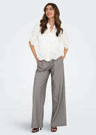 Only Camicia Donna Valais Bianco 15351106 Cloud Dancer ONLY 