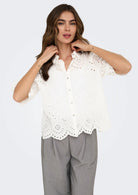 Only Camicia Donna Valais Bianco 15351106 Cloud Dancer ONLY 