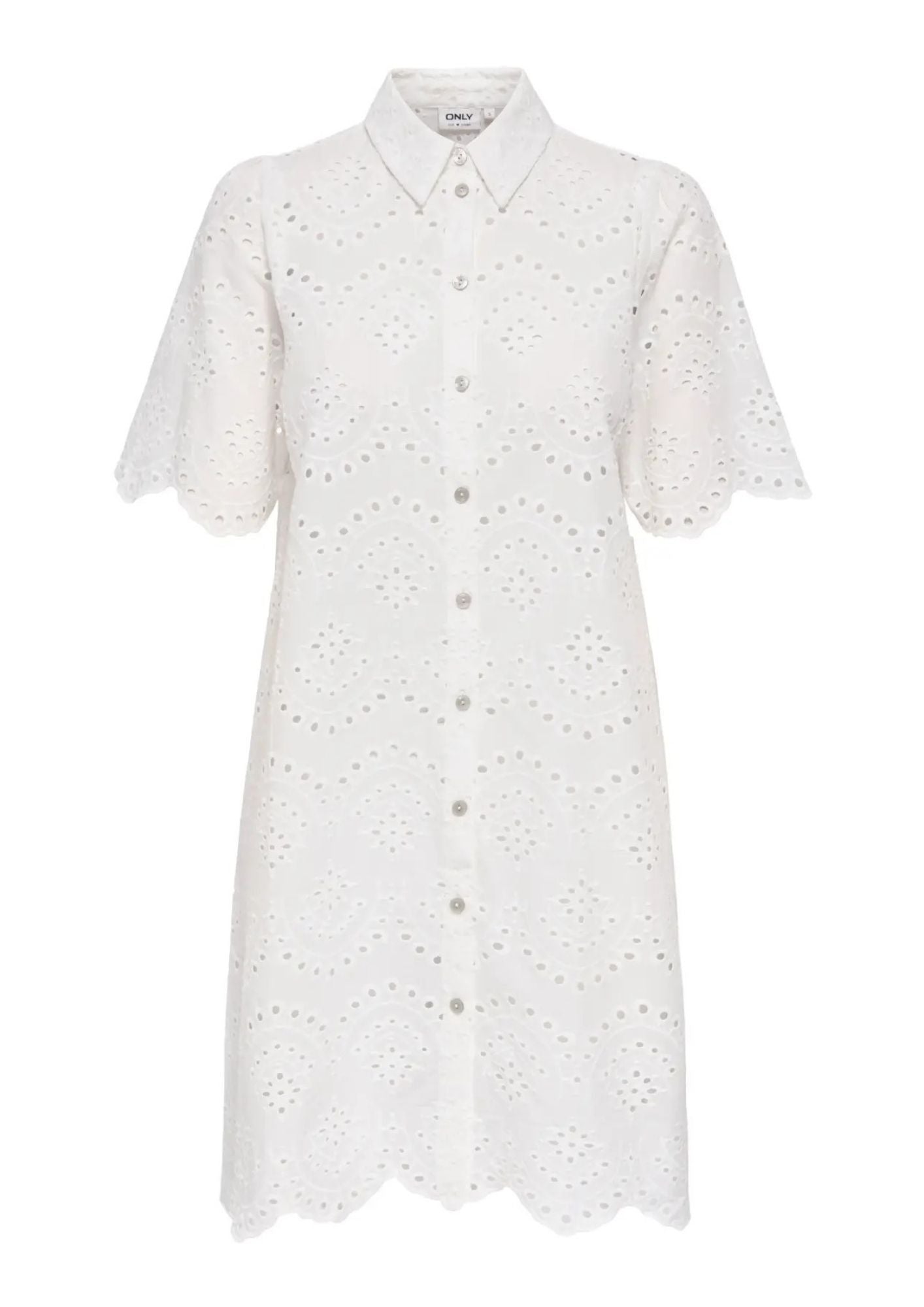 Only Abito Donna Valais Bianco 15357653 Cloud Dancer ONLY 