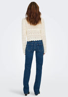 Only Pullover Donna Elke Bianco 15363049 Birch ONLY 