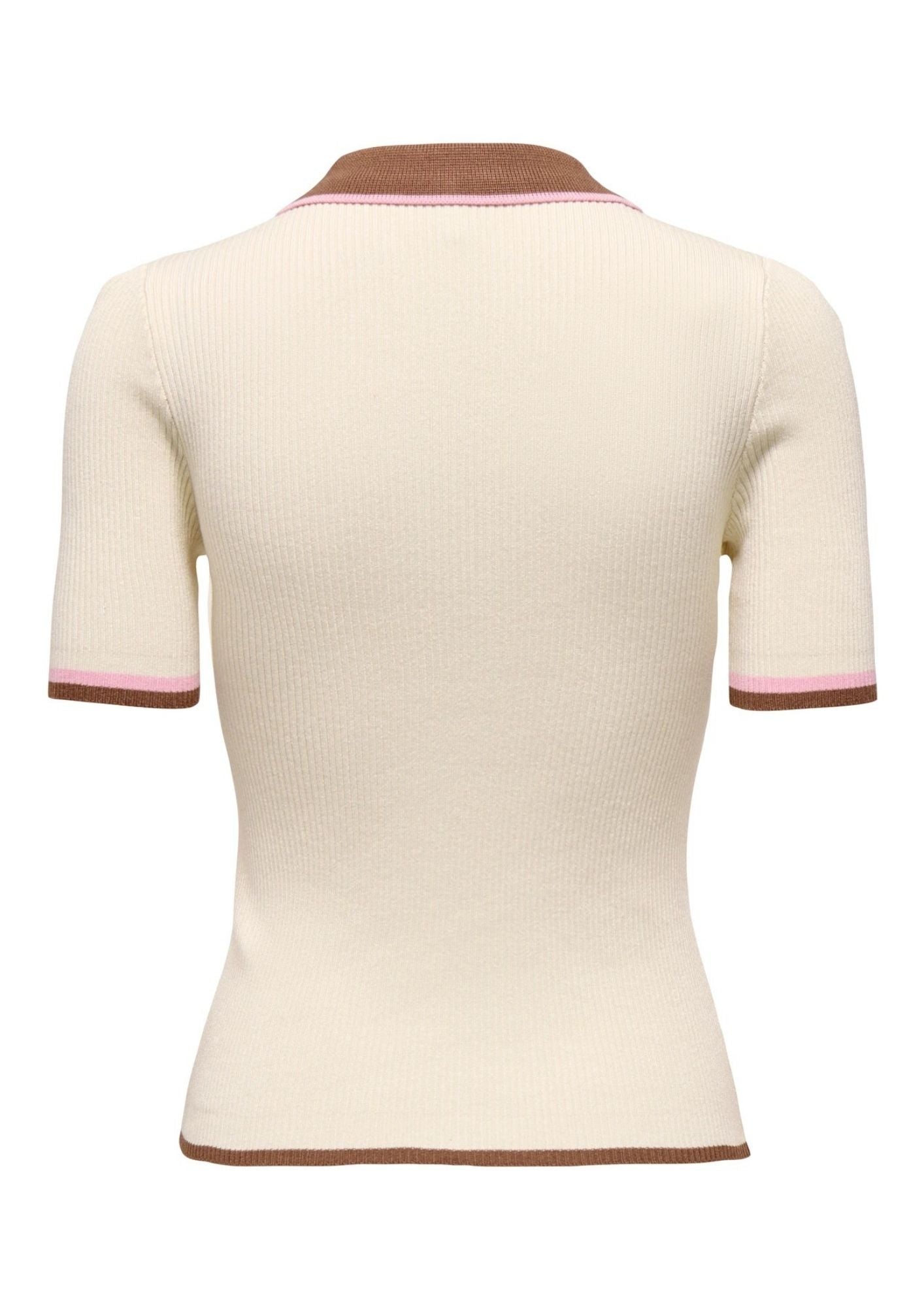 Only Polo Donna Meddi Grigio Betulla 15363165 Birch Toasted ONLY 