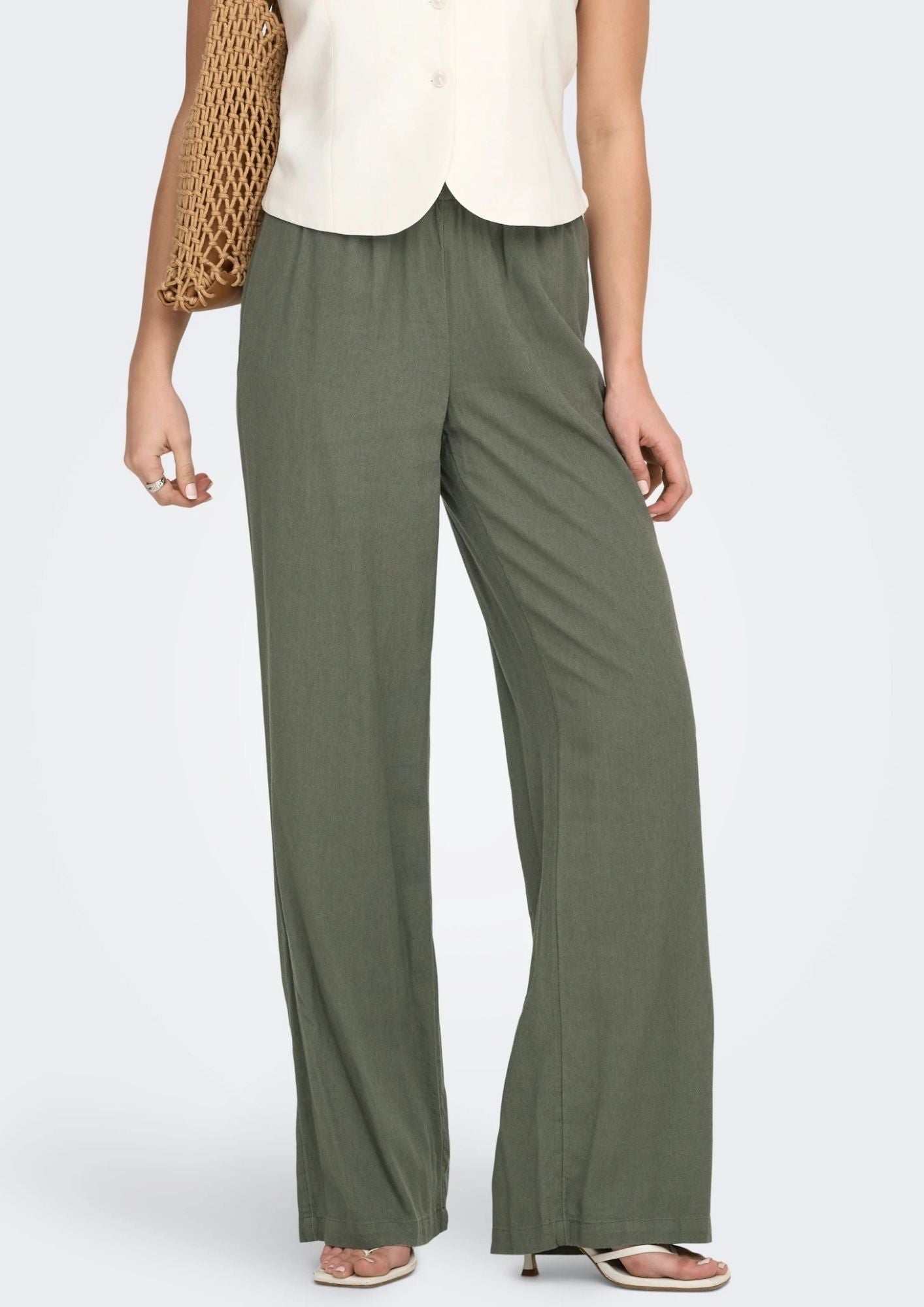 Only Pantalone Donna Goa Oliva 15363676 Smokey Olive ONLY 