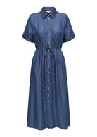 Only Abito Donna Charis Blu Denim Scuro 15363971 Dark Blue Denim ONLY 