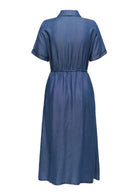 Only Abito Donna Charis Blu Denim Scuro 15363971 Dark Blue Denim ONLY 