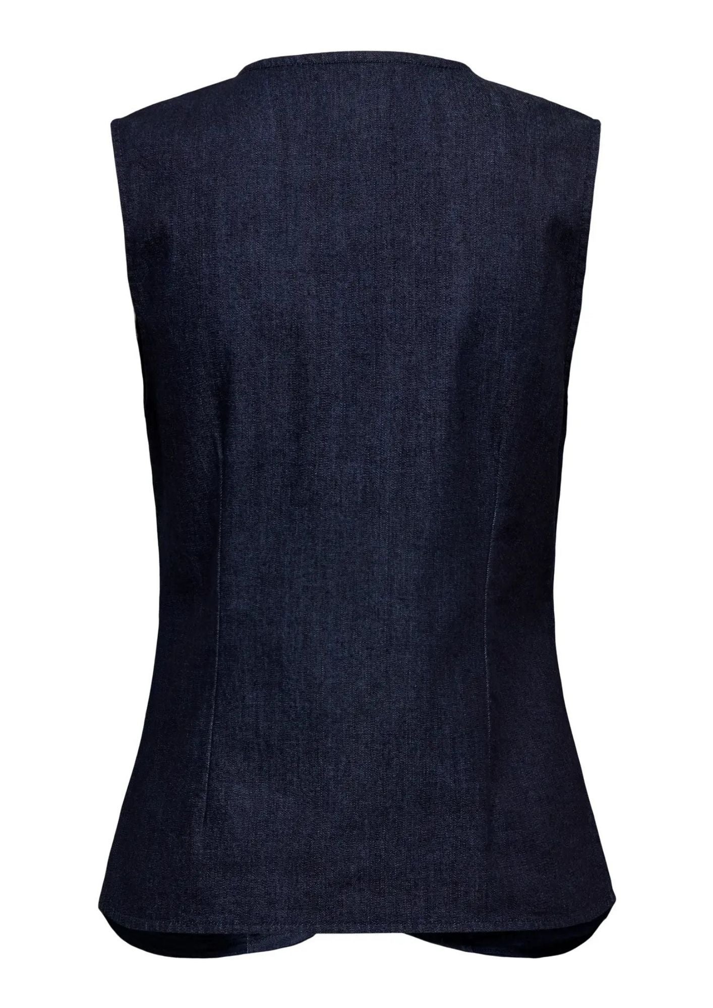Only Gilet Donna Ashby Blu Denim Scuro 15364571 Dark Blue Denim ONLY 