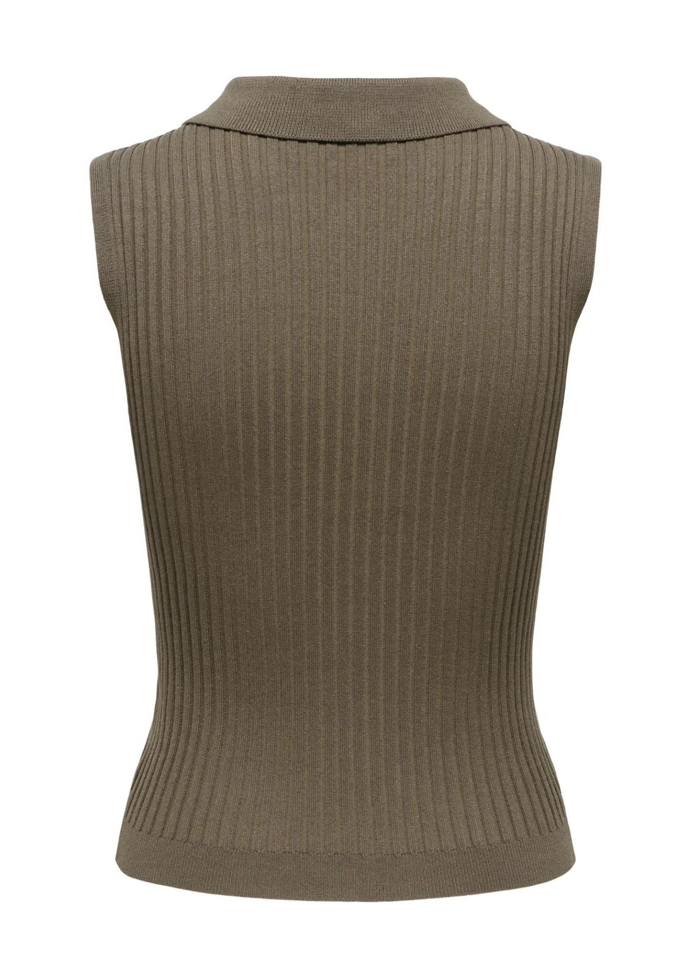 Only Cardigan Donna Marrone 15364749 Canteen Silver Zip ONLY 