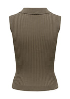 Only Cardigan Donna Marrone 15364749 Canteen Silver Zip ONLY 
