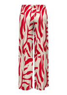 Only Pantalone Donna Sakura Bianco e Rosso 15366882 Barbados Cherry ONLY 