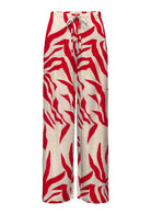 Only Pantalone Donna Sakura Bianco e Rosso 15366882 Barbados Cherry ONLY 