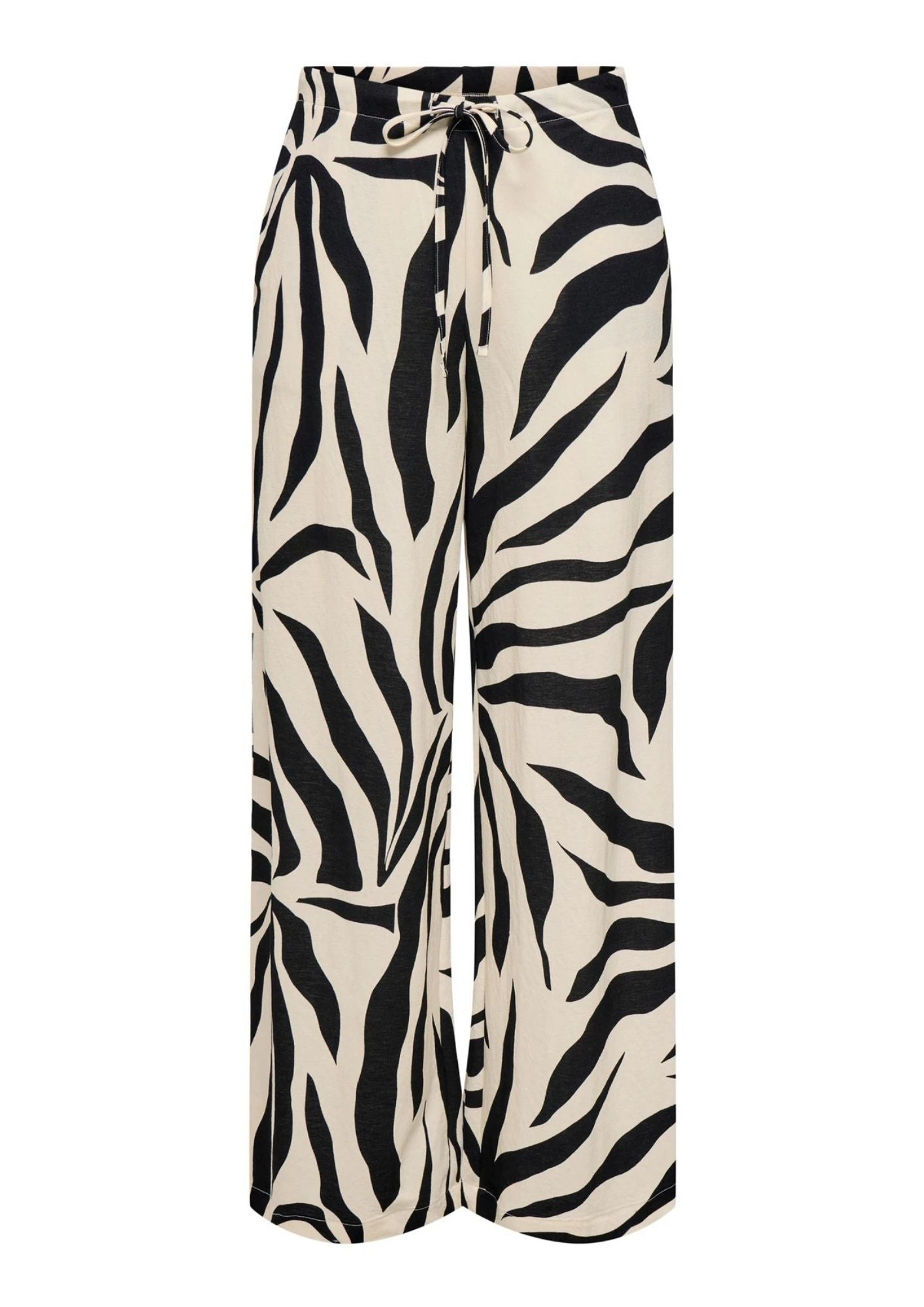 Only Pantalone Donna Sakura Bianco e Nero 15366882 Black FLOWER ONLY 
