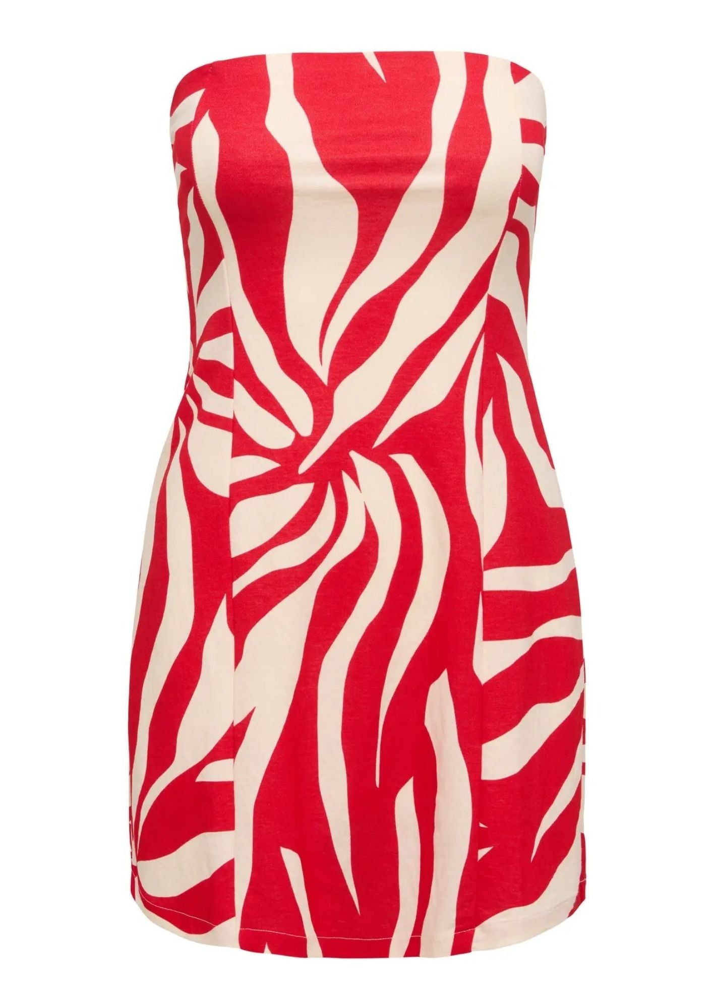 Only Abito Donna Sakura Bianco Rosso 15366893 Barbados Cherry ONLY 