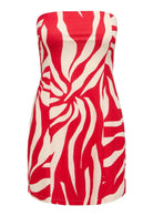 Only Abito Donna Sakura Bianco Rosso 15366893 Barbados Cherry ONLY 