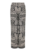 Only Pantalone Donna Emza Nero Stampa Etnica 15367646 Black ETHNIC PAISLEY ONLY 