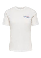 Only T-Shirt Donna Mira Bianca 15368637 Cloud Dancer ONLY 