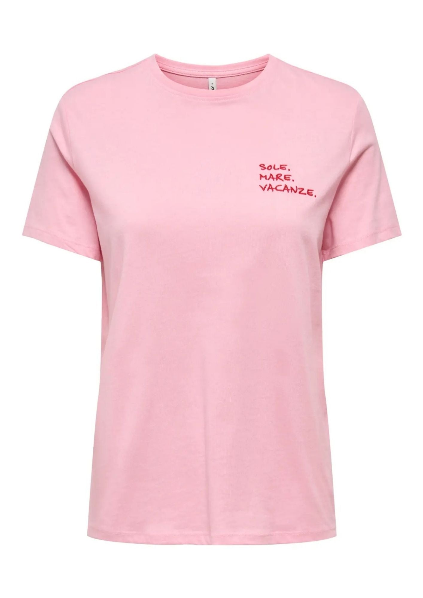 Only T-Shirt Donna Mira Rosa 15368637 Romance Rose Vacanze ONLY 