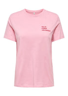 Only T-Shirt Donna Mira Rosa 15368637 Romance Rose Vacanze ONLY 