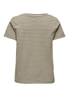 Only T-Shirt Donna Venus Verde e Grigio Betulla 15368929 Mermaid Oatmeal ONLY 