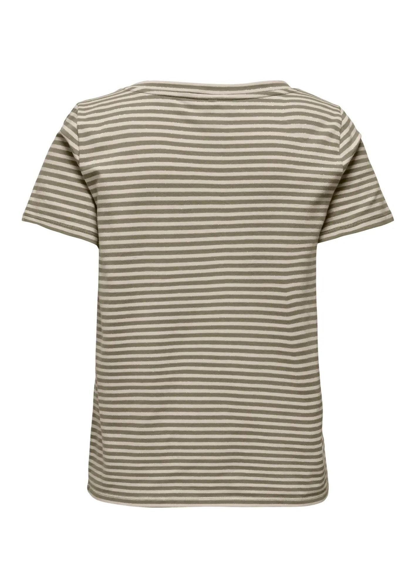 Only T-Shirt Donna Venus Verde e Grigio Betulla 15368929 Mermaid Oatmeal ONLY 