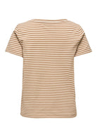 Only T-Shirt Donna Venus Marrone E Grigio Betulla 15368929 Toasted Coconut ONLY 