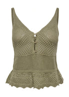 Only Top Donna Lison Verde 15369246 Mermaid Dtm FMOP Button ONLY 