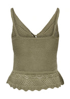 Only Top Donna Lison Verde 15369246 Mermaid Dtm FMOP Button ONLY 