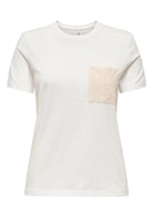 Only T-Shirt Donna Enja Bianca 15369258 Cloud Dancer ONLY 
