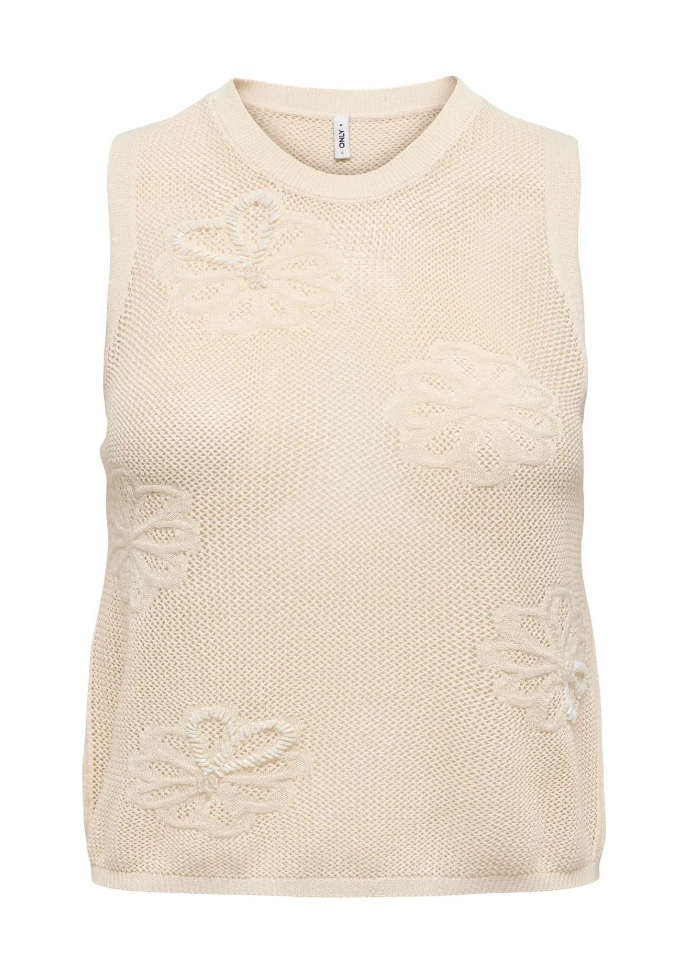 Only Top Donna Ivy Bianco 15370250 Birch Cloud Dancer Pearls ONLY 