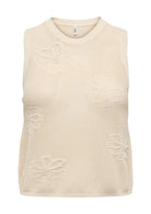 Only Top Donna Ivy Bianco 15370250 Birch Cloud Dancer Pearls ONLY 