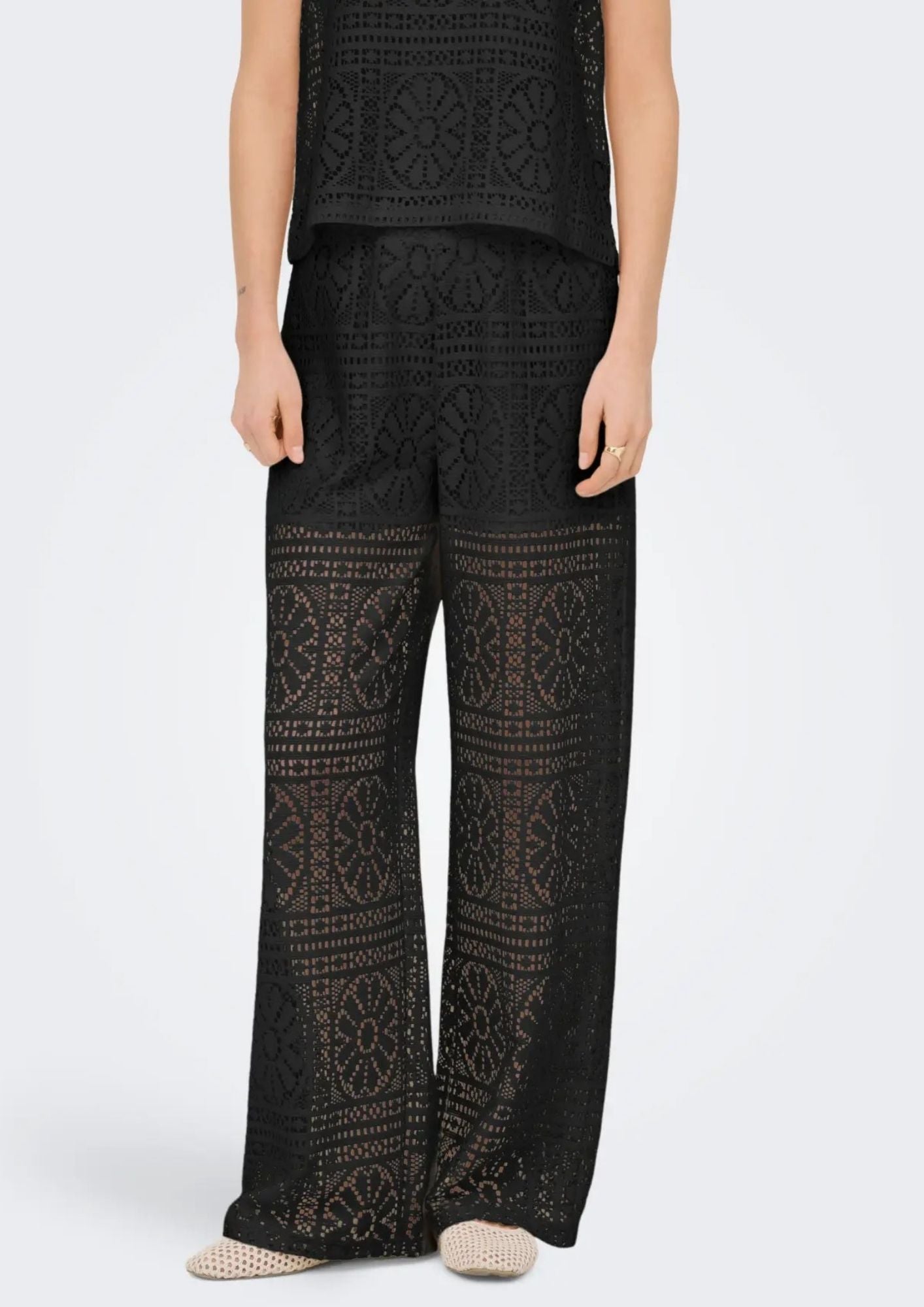 Only Pantalone Donna Lian Nero 15372107 Black ONLY 