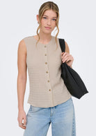 Only Top Donna Ilse Grigio Argento 15374601 Silver Lining ONLY 