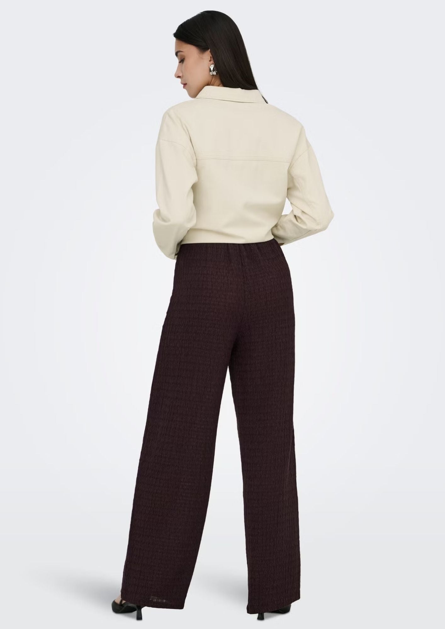 Only Pantalone Donna Isle Bordeaux 15374608 Deep Mahogany ONLY 