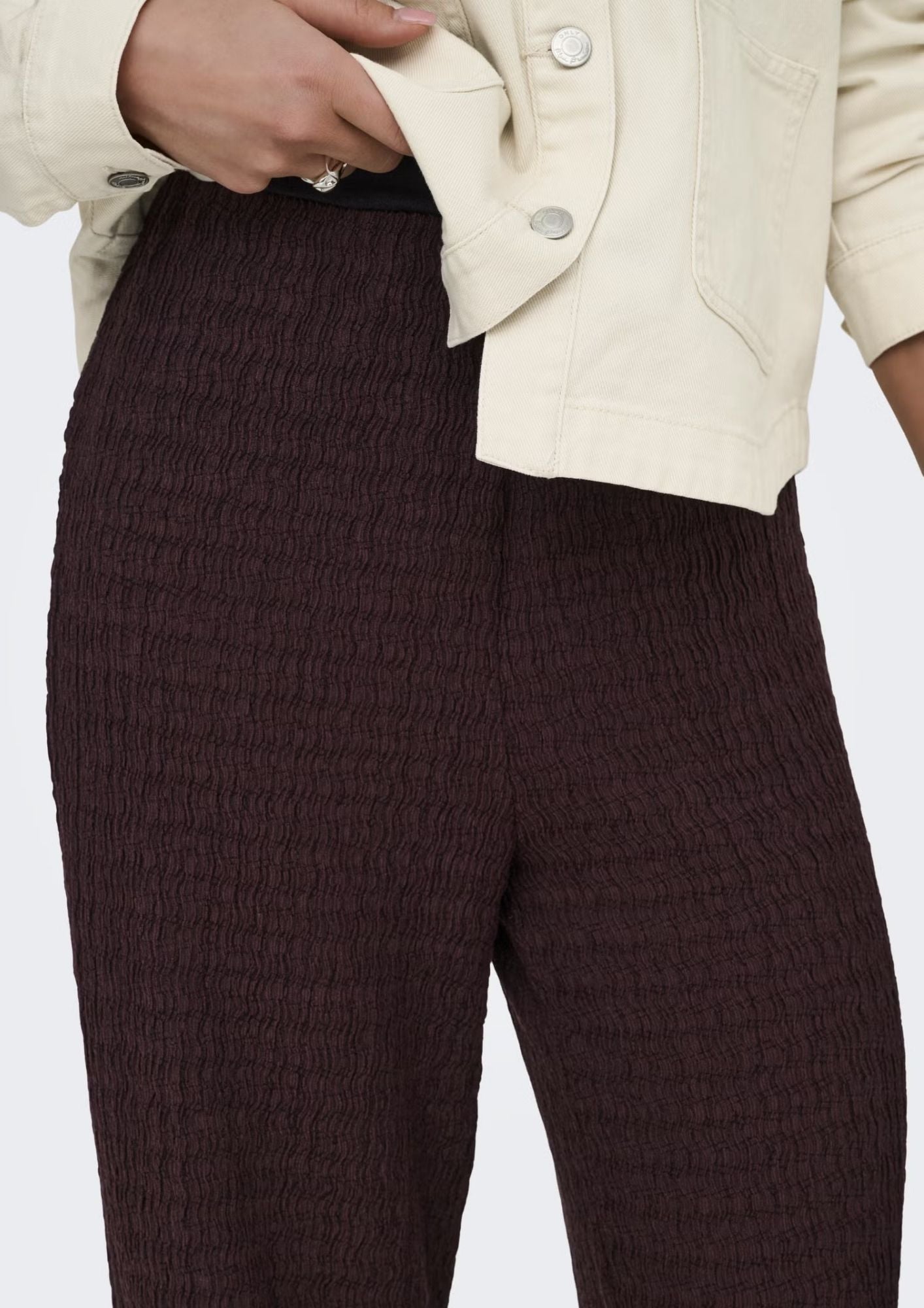 Only Pantalone Donna Isle Bordeaux 15374608 Deep Mahogany ONLY 