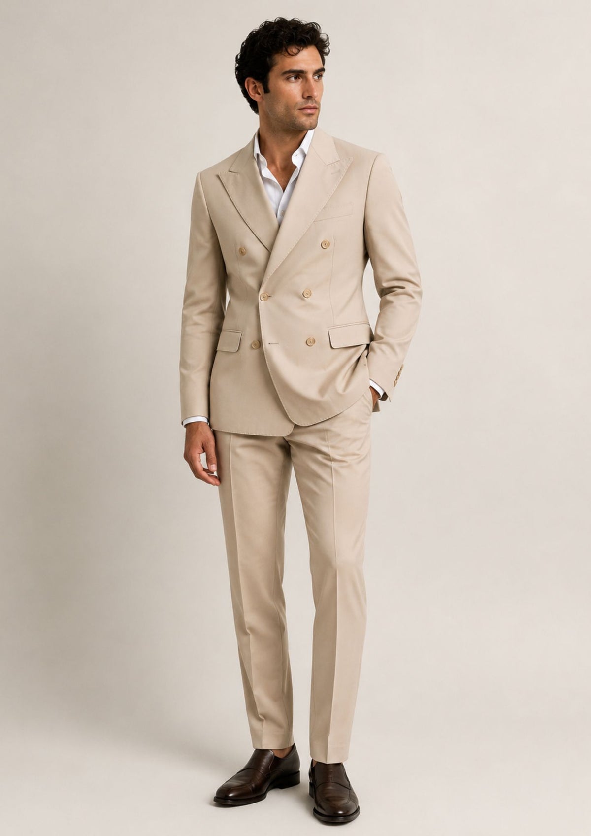 Sergio Cipriani Abito Uomo Beige DB100-141 BEIGE SERGIO CIPRIANI 