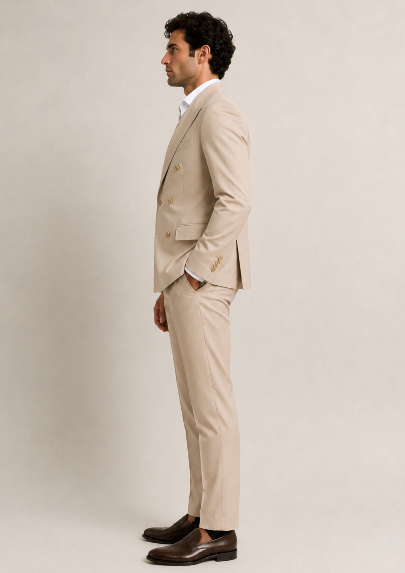 Sergio Cipriani Abito Uomo Beige DB100-141 BEIGE SERGIO CIPRIANI 