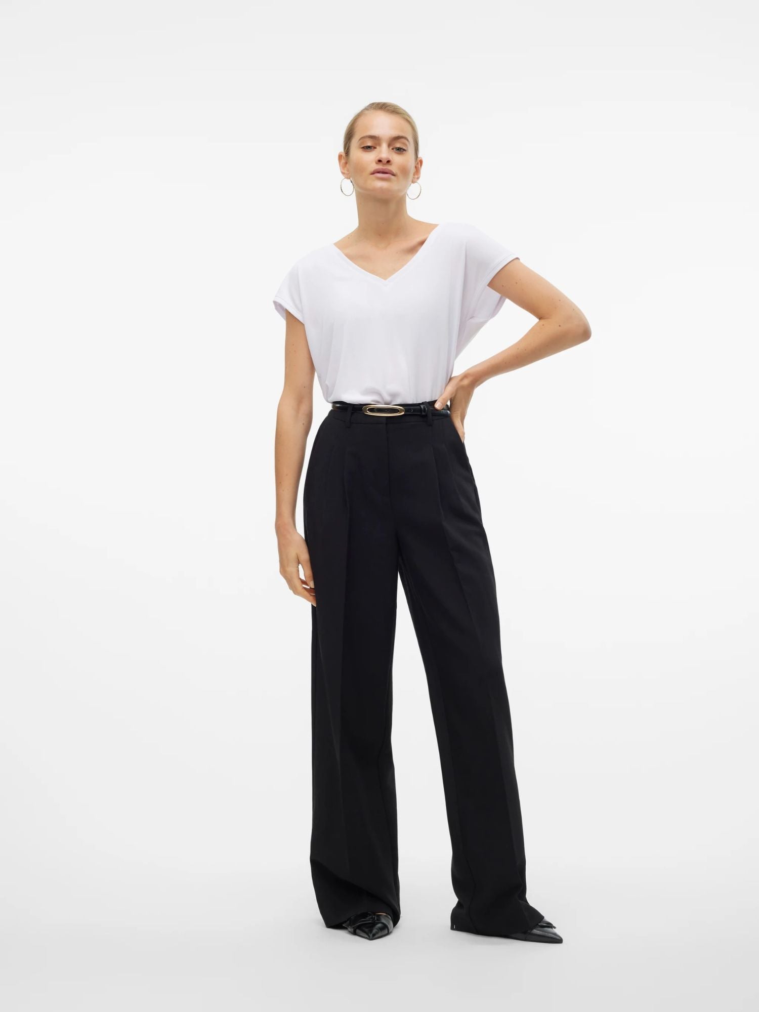 Vero Moda Top Donna Filli Bianco 10247666 Bright White VERO MODA 