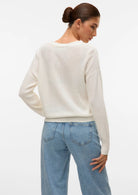 Vero Moda Cardigan Donna Newlexsun Bianco 10281878 Snow White VERO MODA 