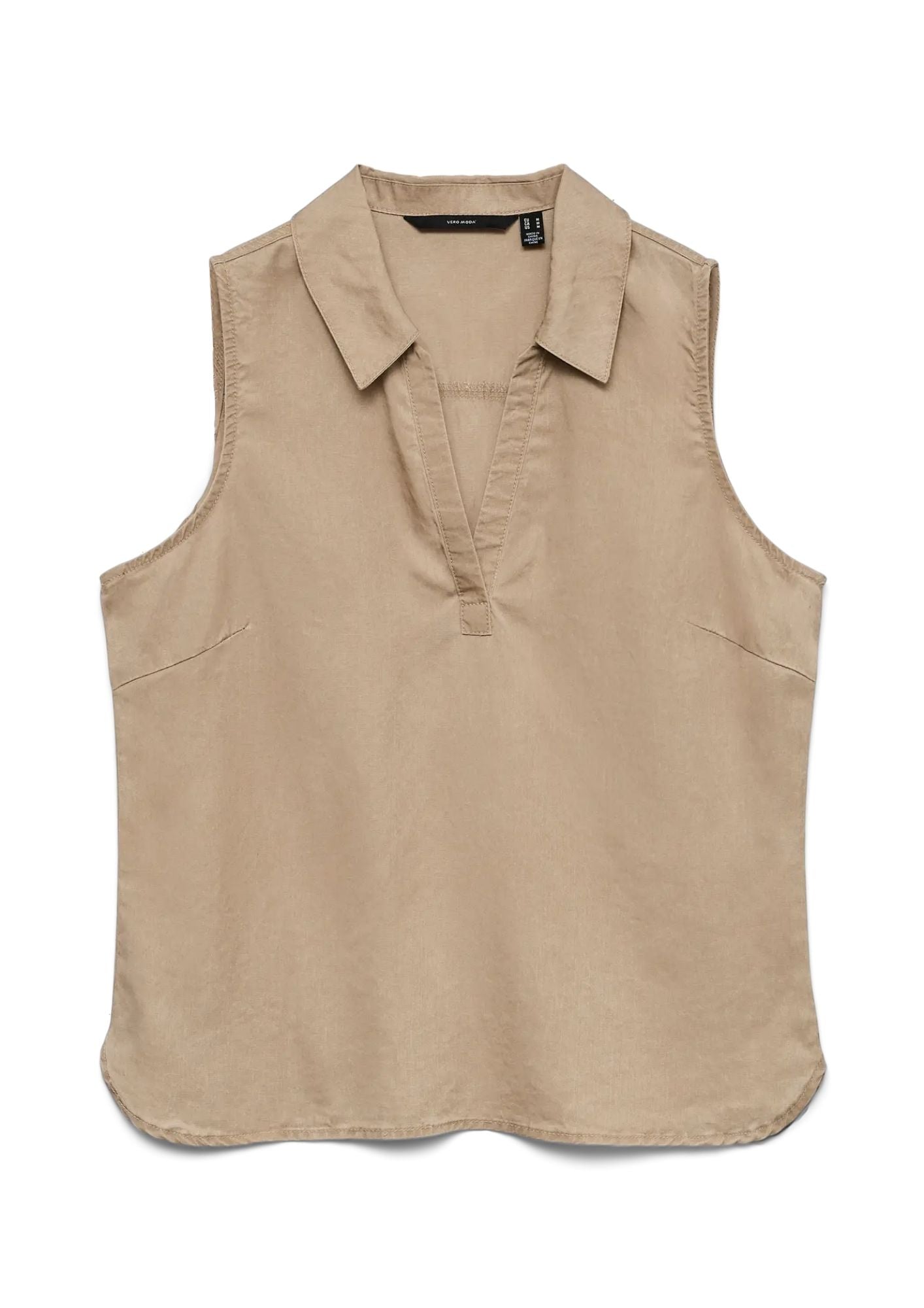 Vero Moda Top Donna Harper Beige 10283751 Silver Mink VERO MODA 