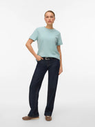 Aware T-Shirt Donna Gray Mist Awnaima 10294544 Gray Mist VERO MODA 