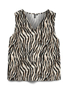 Vero Moda Top Donna Easy Bianco Avena Stampa Dolly 10301759 Oatmeal Dolly VERO MODA 