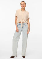Vero Moda Camicia Donna Menny Beige 10303694 Silver Lining Calli VERO MODA 