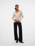 Vero Moda Maglia Donna Moonbeam VMSilje 10320451 Moonbeam VERO MODA 