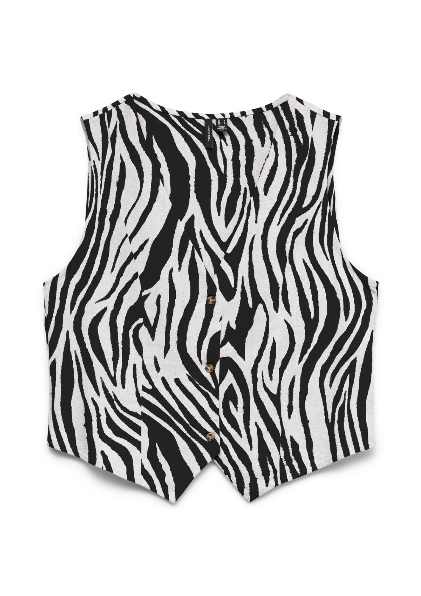 Vero Moda Gilet Donna Mymilo Grigio Chiaro Zebrato 10321606 Silver Lining Sina VERO MODA 