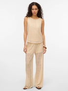 Vero Moda Pantalone Donna Grigio Betulla 10325044 Birch VERO MODA 