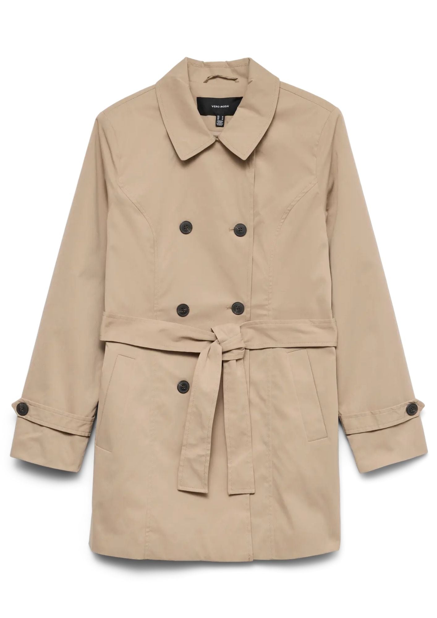 Vero Moda Trench Donna Chelsea Marrone 10329343 Silver Mink VERO MODA 