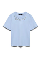 Vero Moda T-Shirt Donna Sif Azzurra 10330329 Brunnera Blue VERO MODA 