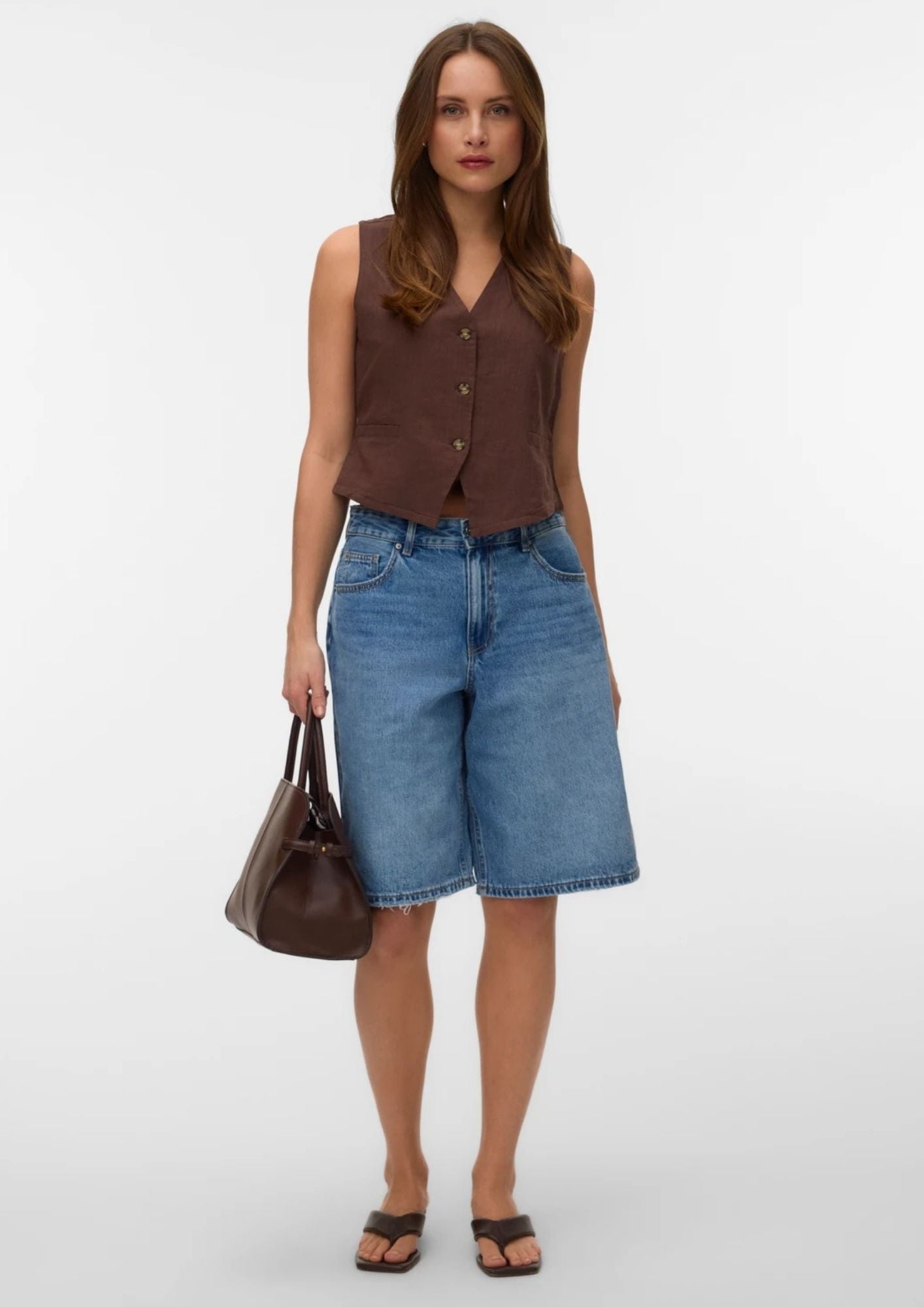 Vero Moda Top Donna Caia Marrone 10333795 Chocolate Martini VERO MODA 