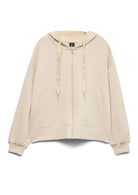Vero Moda Felpa Cardigan Donna Bianco Avena 10339412 Oatmeal VERO MODA 