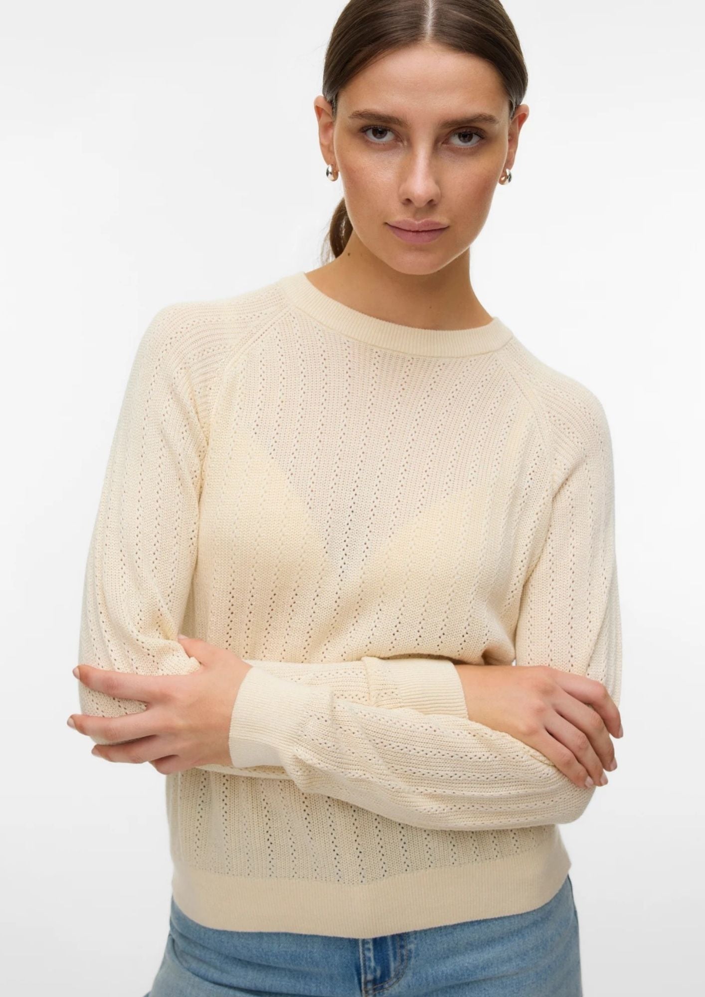 Vero Moda Pullover Donna Newlex Grigio Betulla 10340560 Birch VERO MODA 