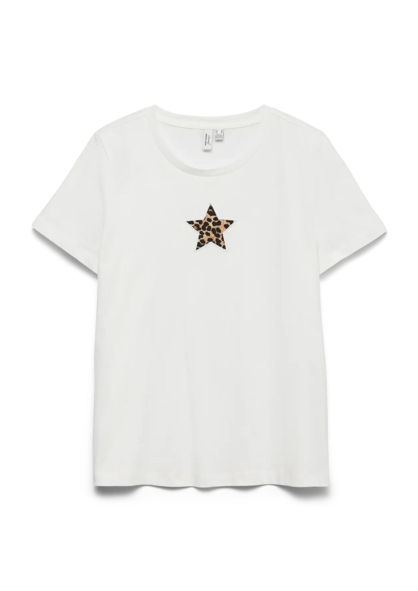 Vero Moda Top Donna Isuma Bianco 10340644 Snow White STAR PATCH VERO MODA 
