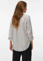 Vero Moda Blusa Donna Kaja Bianca Nera 10340684 Snow White Amanda Black VERO MODA 